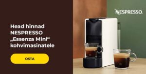 Head hinnad NESPRESSO „Essenza Mini“ kapselkohvimasinatele
