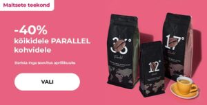 -40% kõikidele PARALLEL kohvidele
