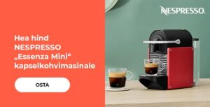 Hea hind NESPRESSO „Pixie“ kapselkohvimasinale