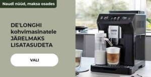 DE'LONGHI kohvimasinatele JÄRELMAKS LISATASUDETA
