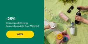 -25% termospudelitele ja termostassidele (v.a. ASOBU)
