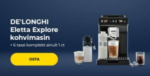 DE'LONGHI Eletta Explore kohvimasin + 6 tassi komplekt ainult 1 ct